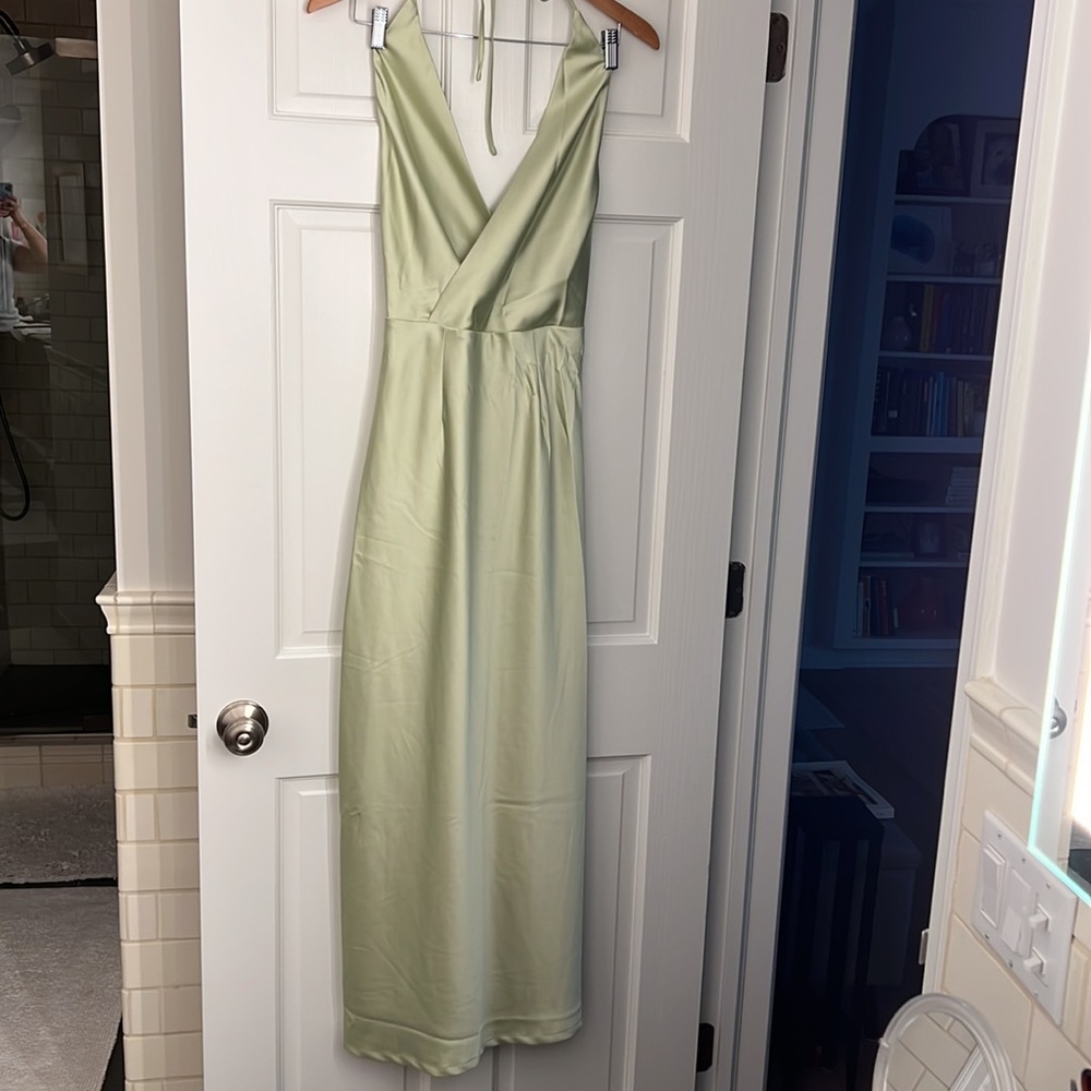 NWT Lime Green Charcoal party dress
